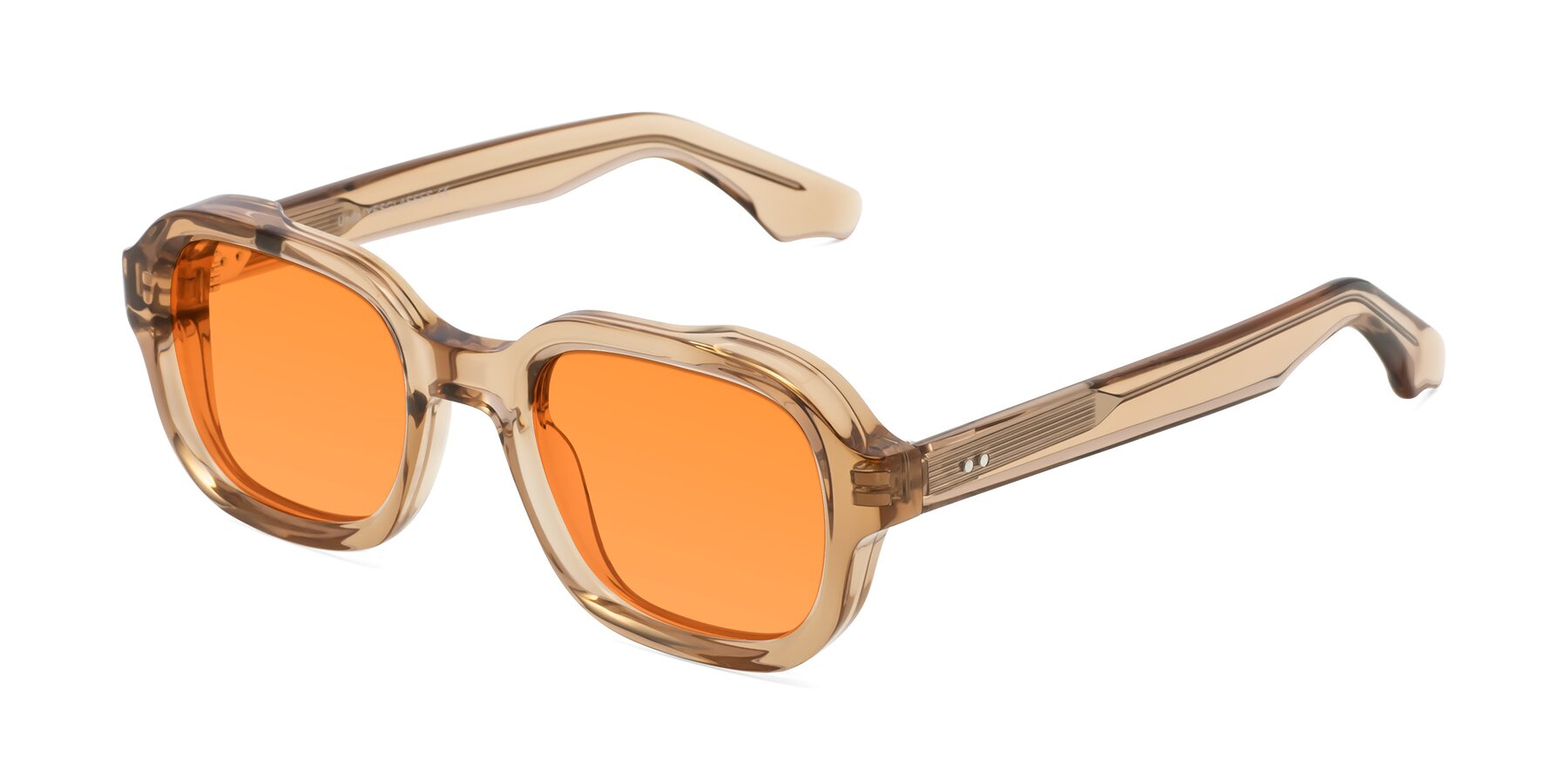 Angle of Unite in Amber with Orange Tinted Lenses