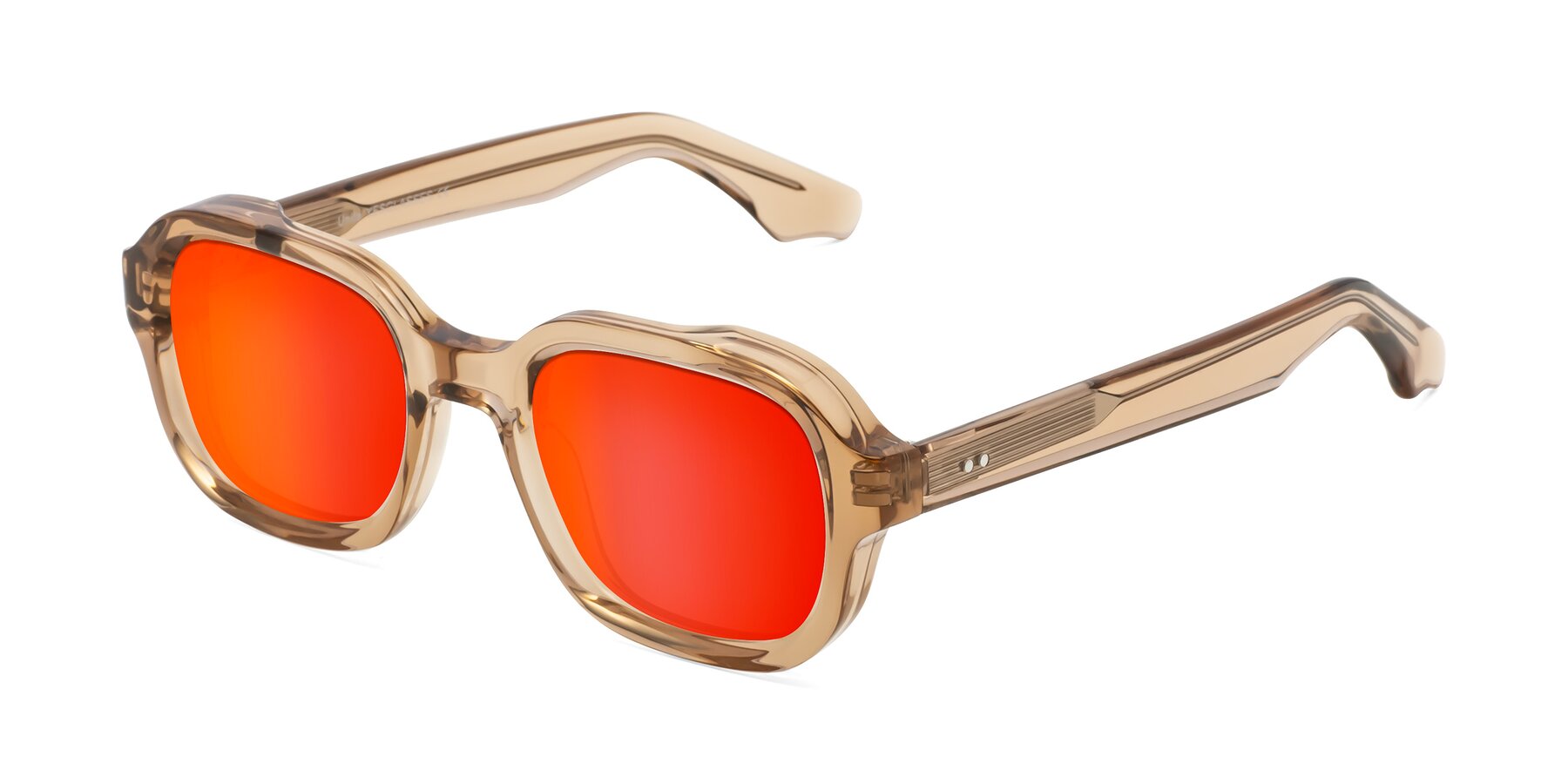 Angle of Unite in Amber with Red Gold Mirrored Lenses