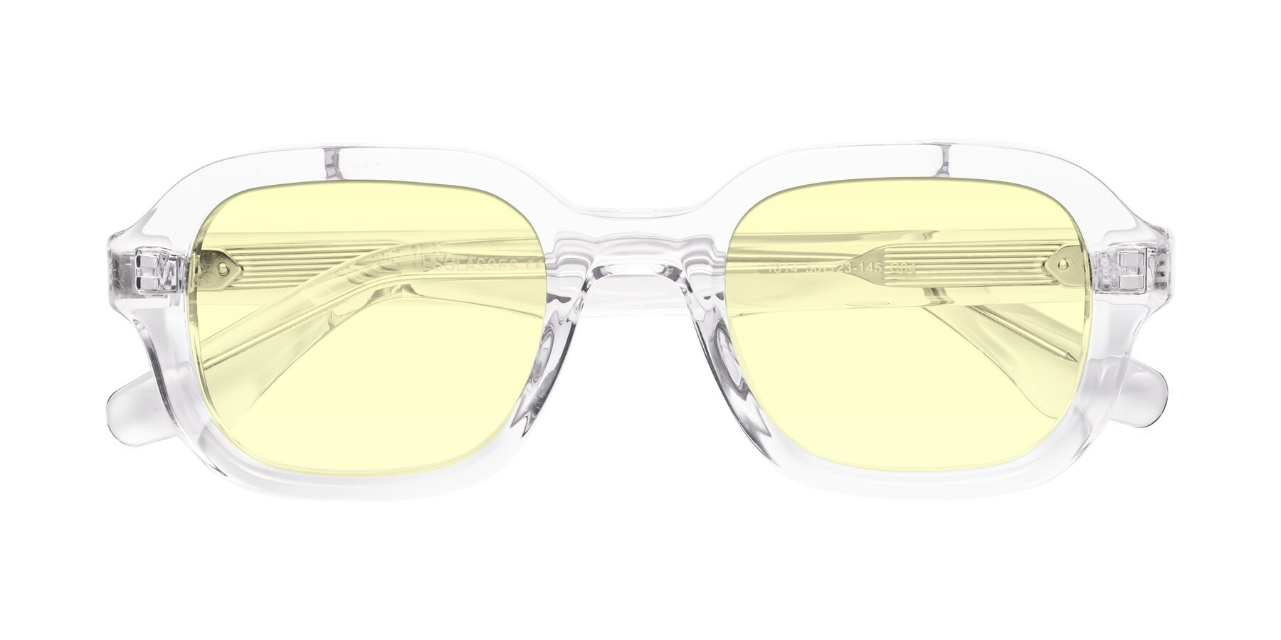 Folded Front of Unite in Clear with Light Yellow Tinted Lenses