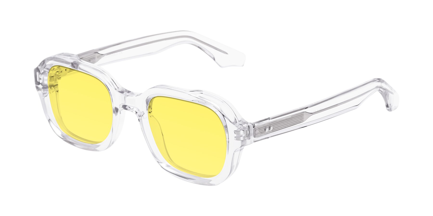 Angle of Unite in Clear with Medium Yellow Tinted Lenses