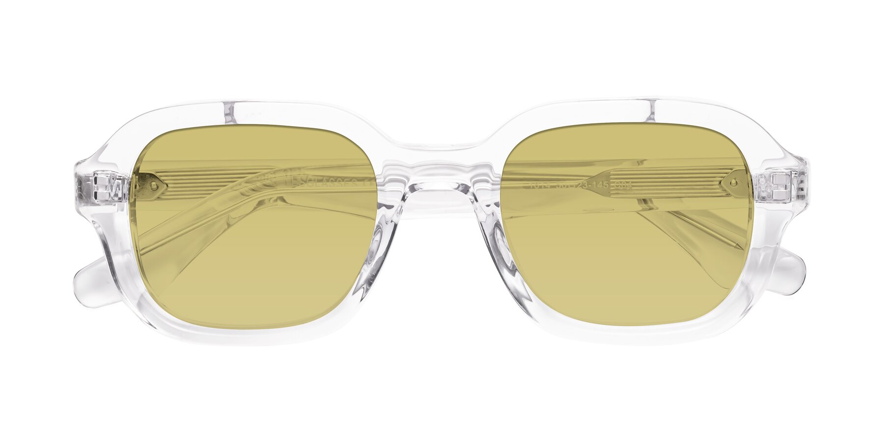 Folded Front of Unite in Clear with Medium Champagne Tinted Lenses