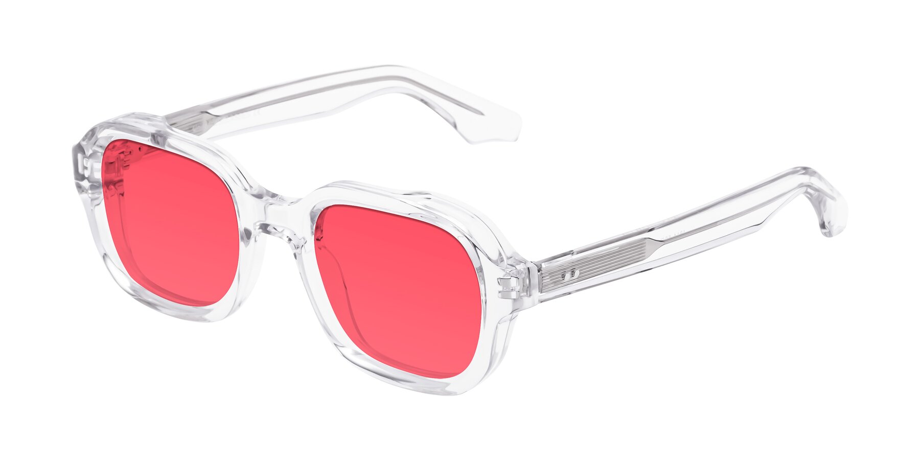 Angle of Unite in Clear with Red Tinted Lenses