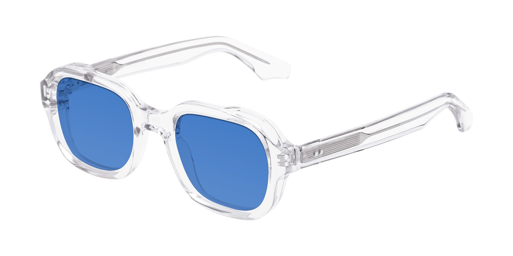 Angle of Unite in Clear with Blue Tinted Lenses