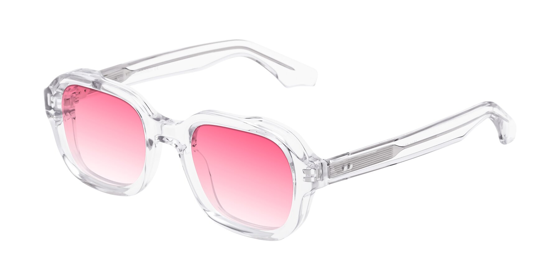 Angle of Unite in Clear with Pink Gradient Lenses
