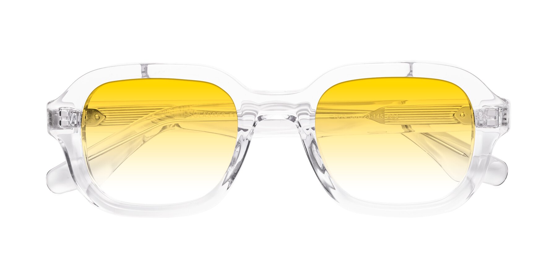 Folded Front of Unite in Clear with Yellow Gradient Lenses