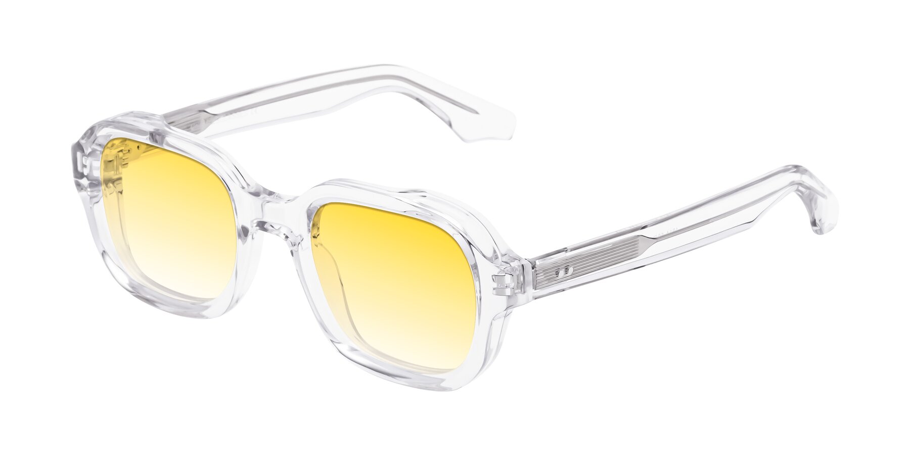 Angle of Unite in Clear with Yellow Gradient Lenses