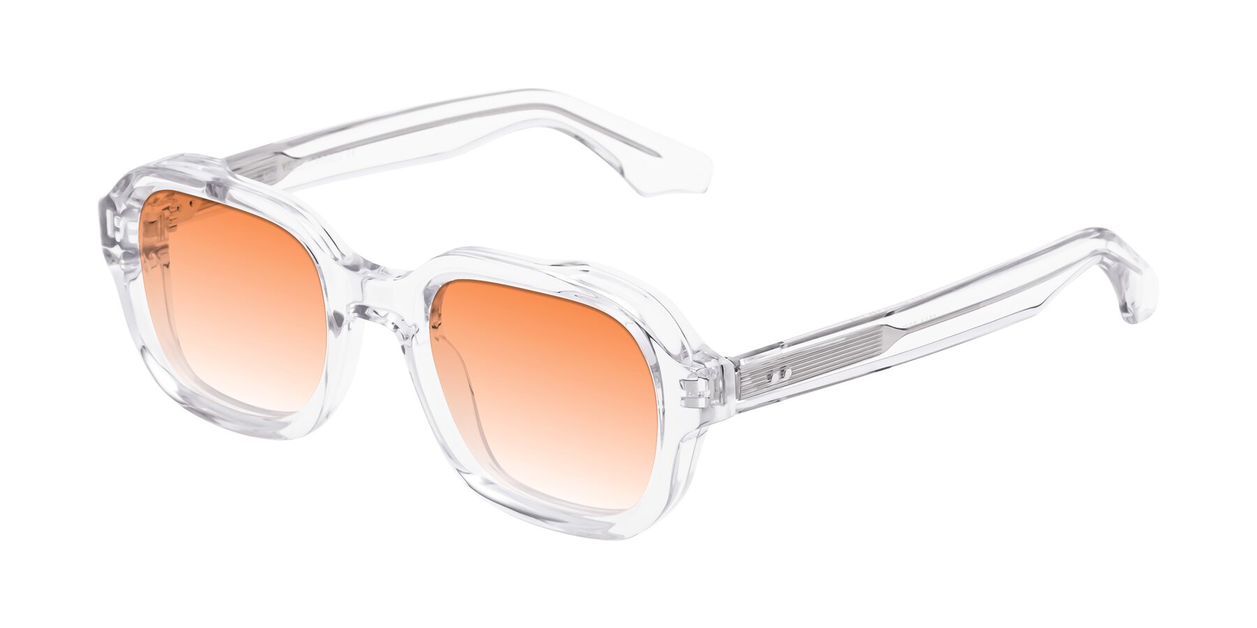 Angle of Unite in Clear with Orange Gradient Lenses