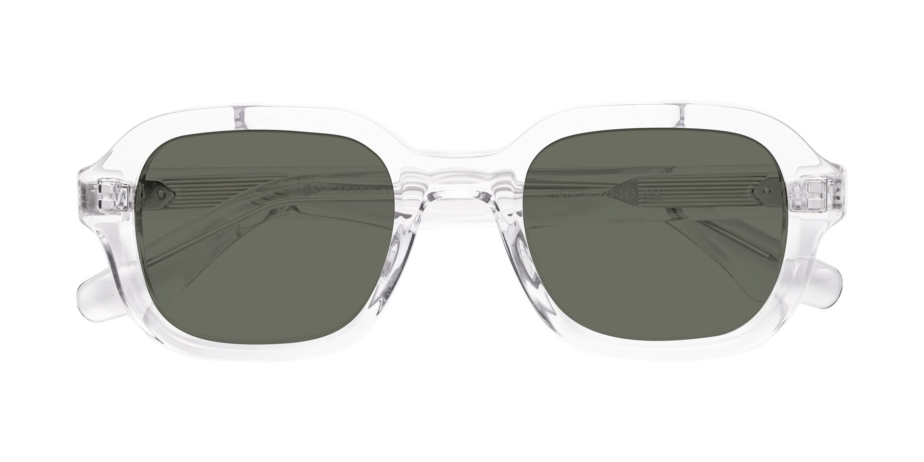 Folded Front of Unite in Clear with Gray Polarized Lenses