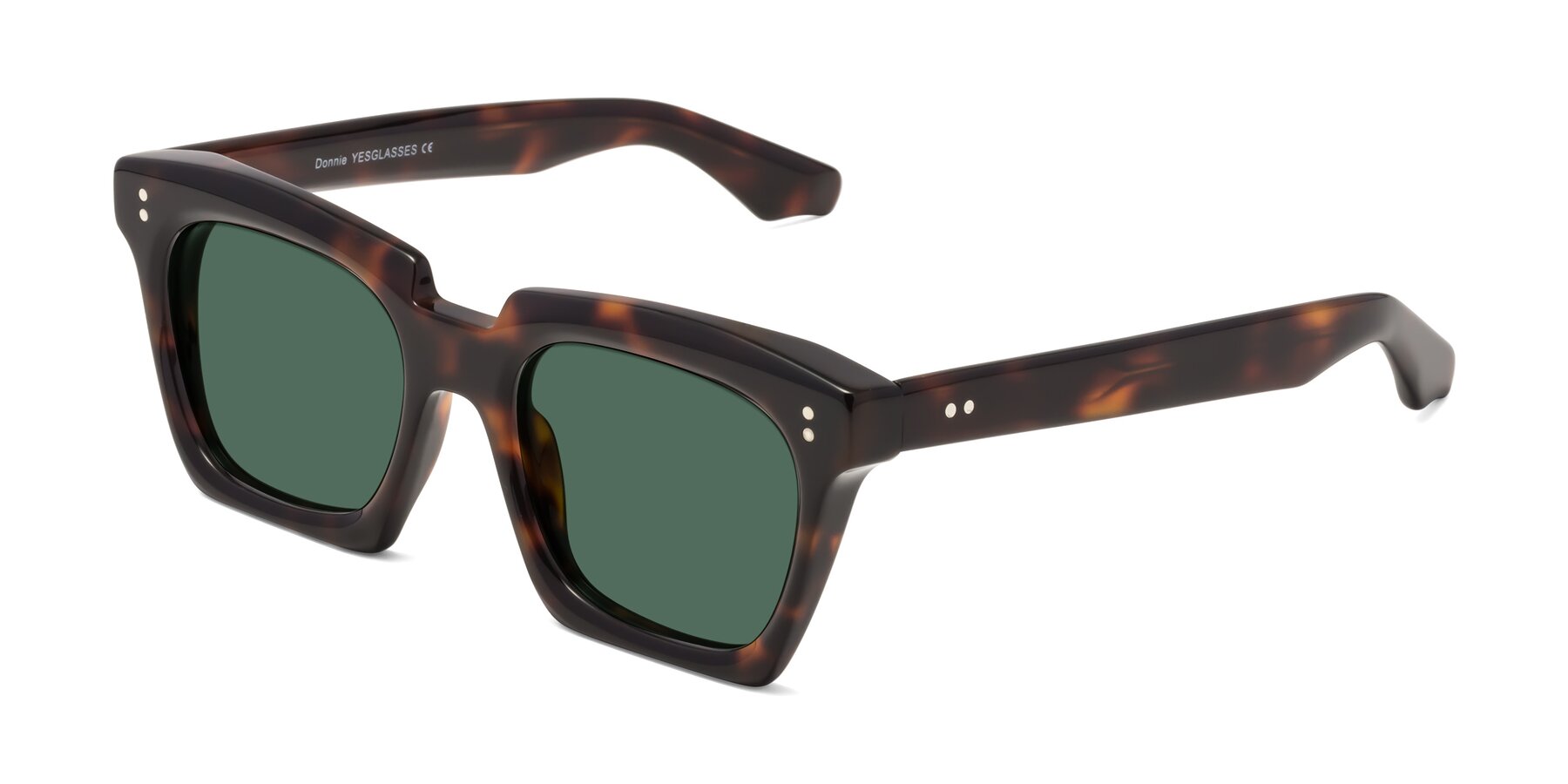 Angle of Donnie in Tortoise with Green Polarized Lenses