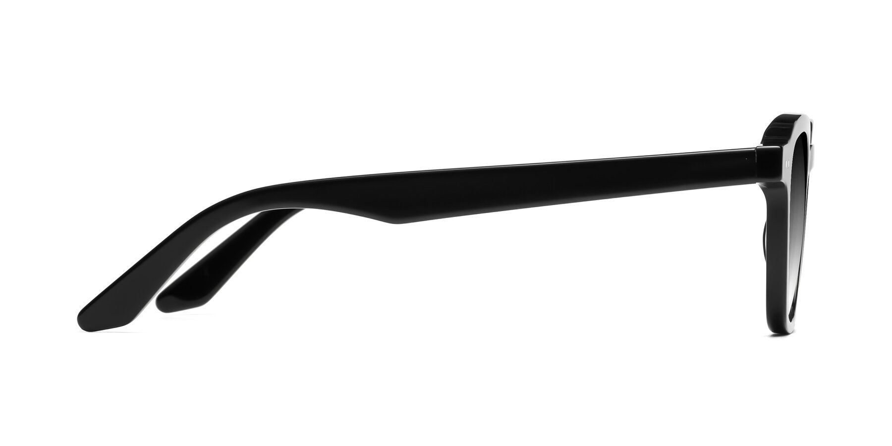 Side of Nice in Black with Gray Gradient Lenses
