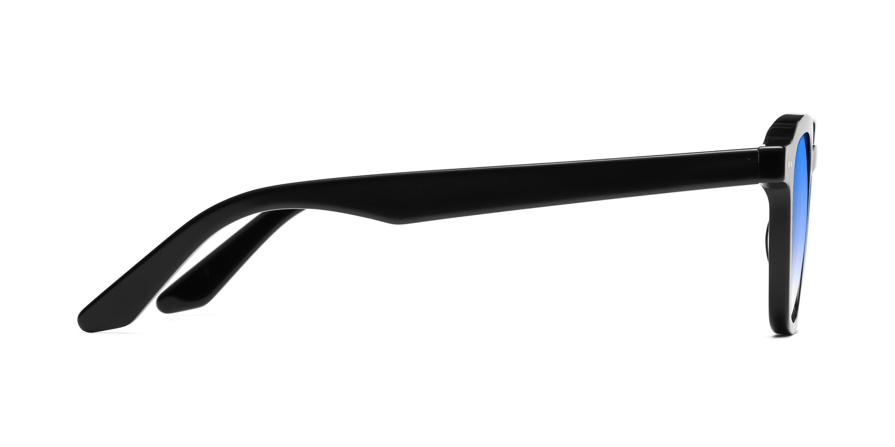 Side of Nice in Black with Blue Gradient Lenses