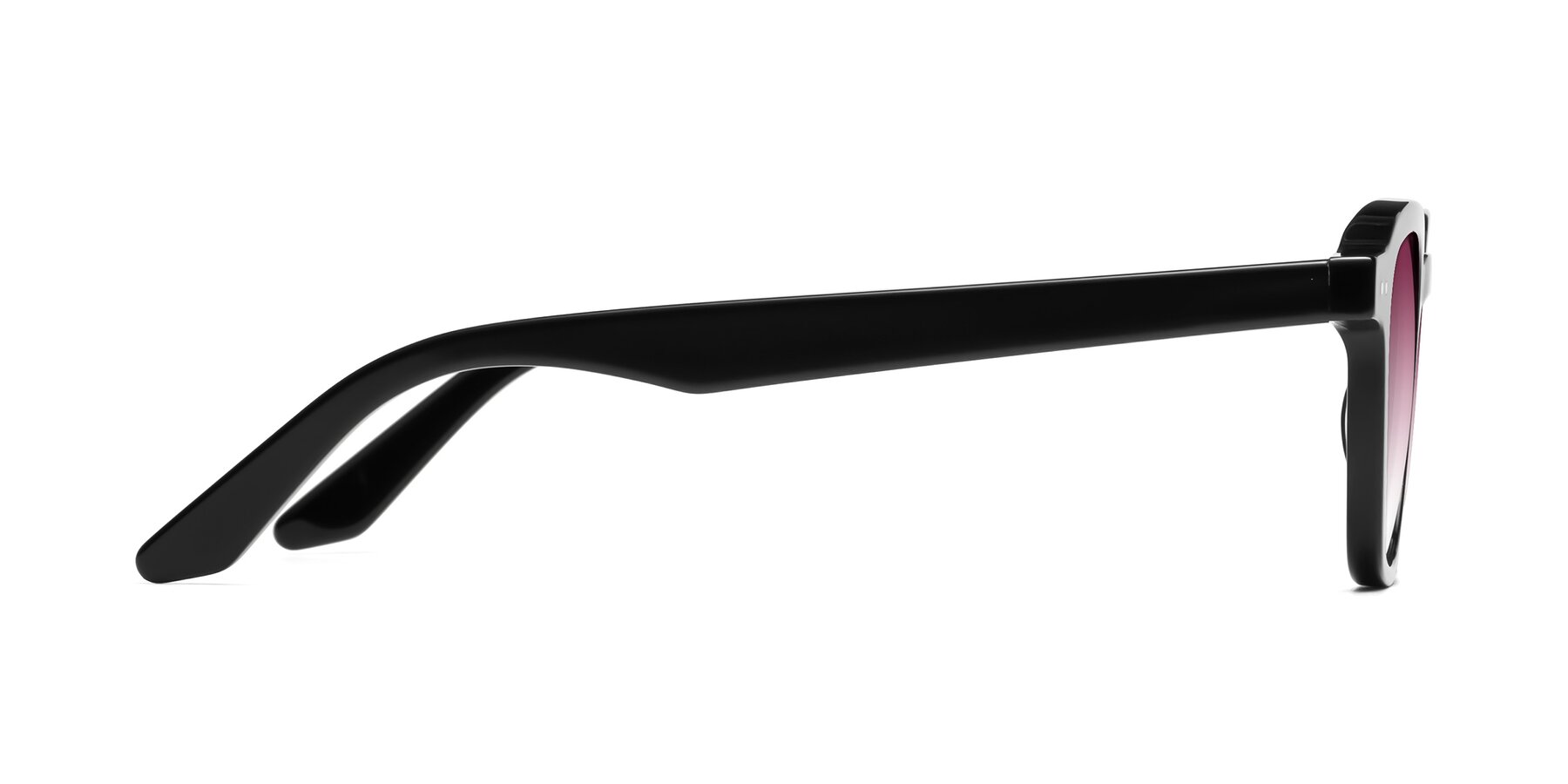 Side of Nice in Black with Wine Gradient Lenses