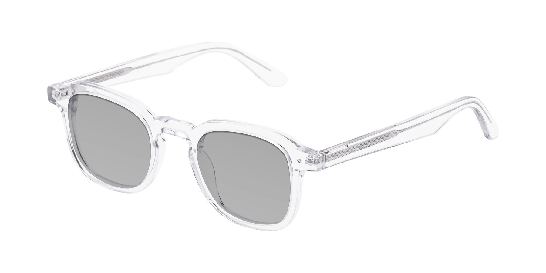 Angle of Nice in Clear with Light Gray Tinted Lenses