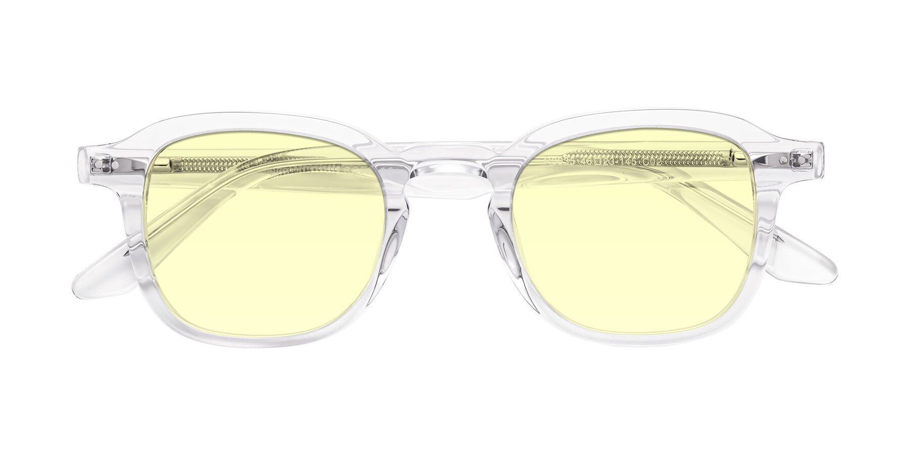 Folded Front of Nice in Clear with Light Yellow Tinted Lenses