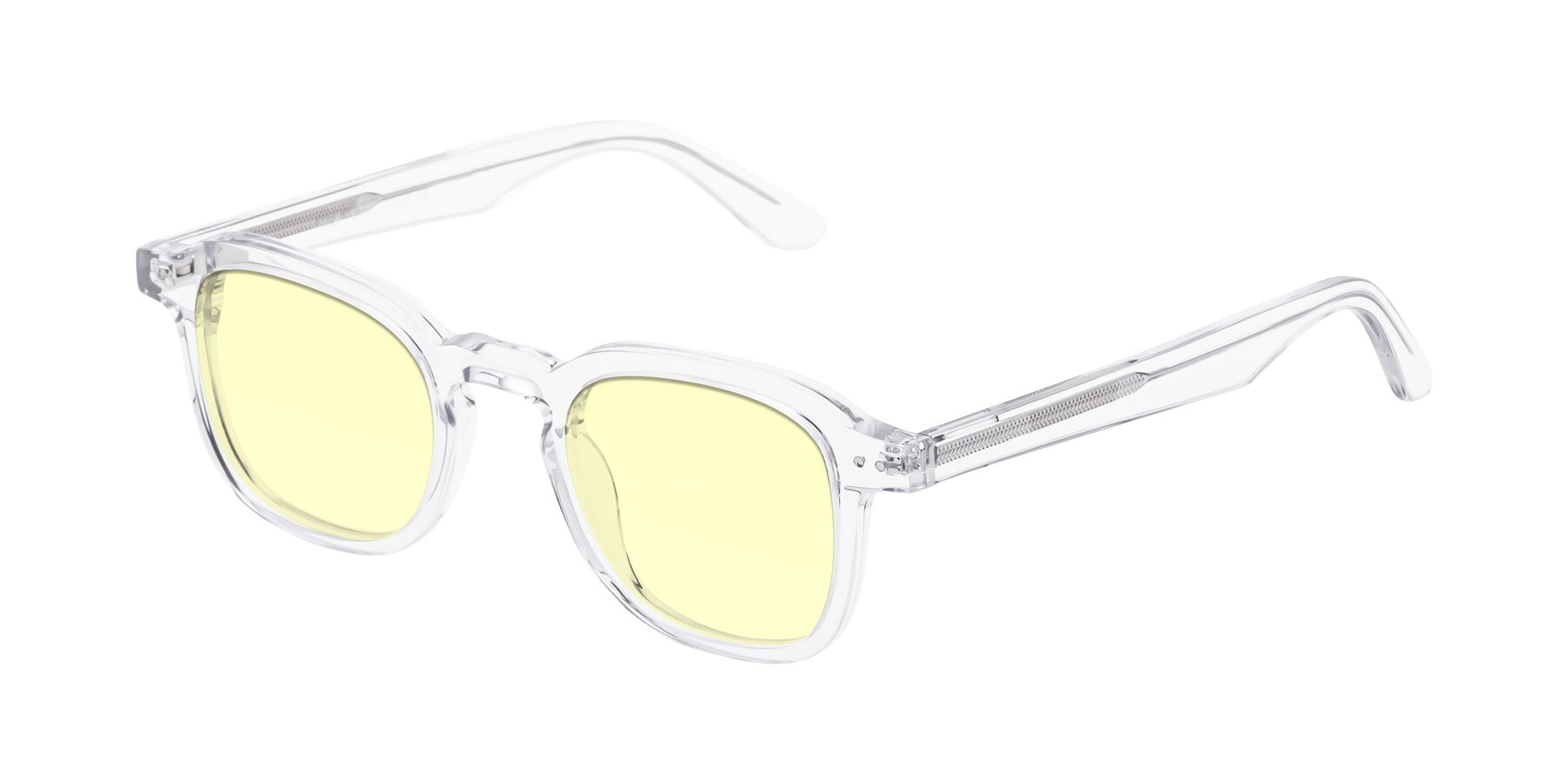 Angle of Nice in Clear with Light Yellow Tinted Lenses