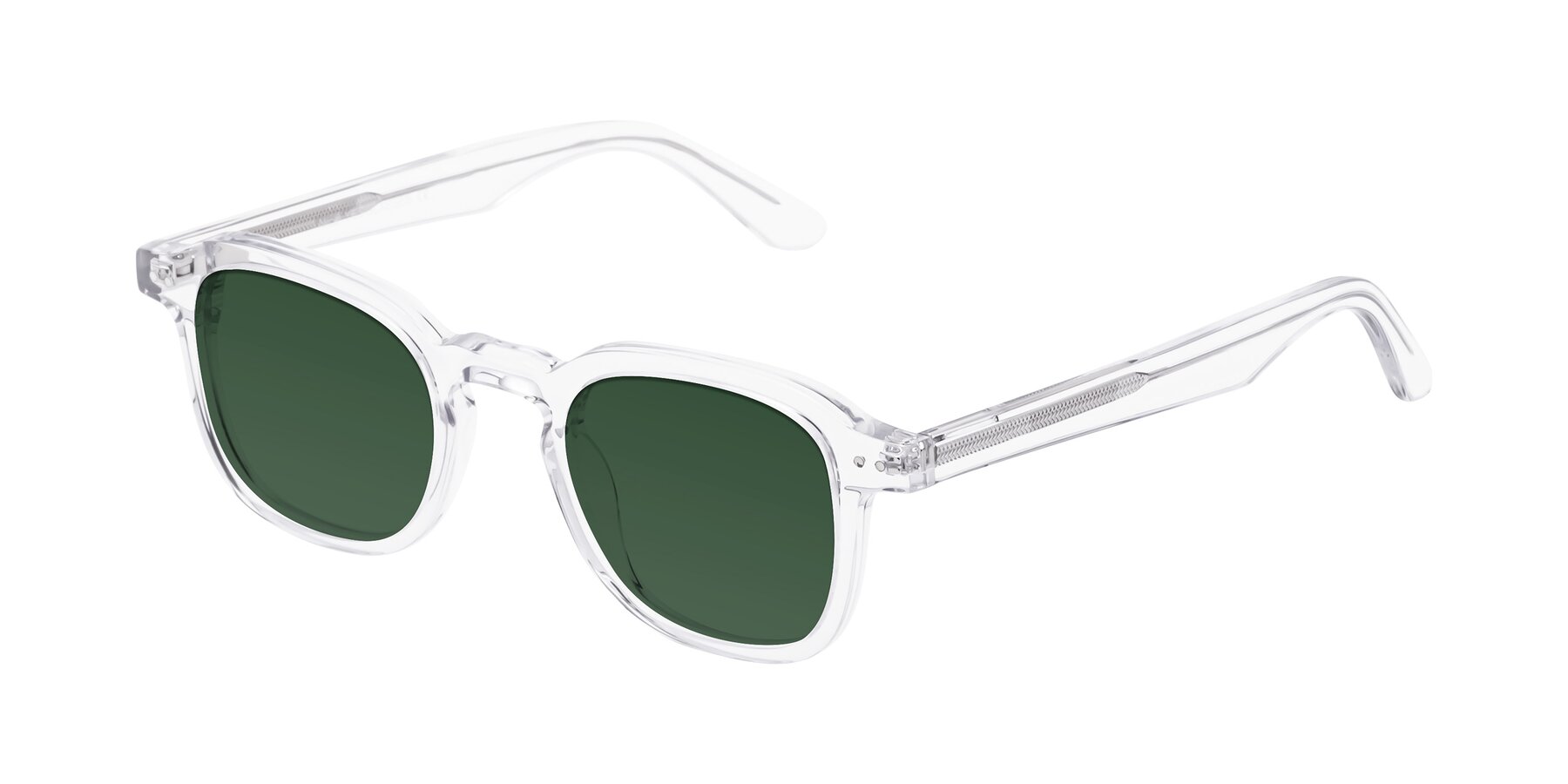 Angle of Nice in Clear with Green Tinted Lenses