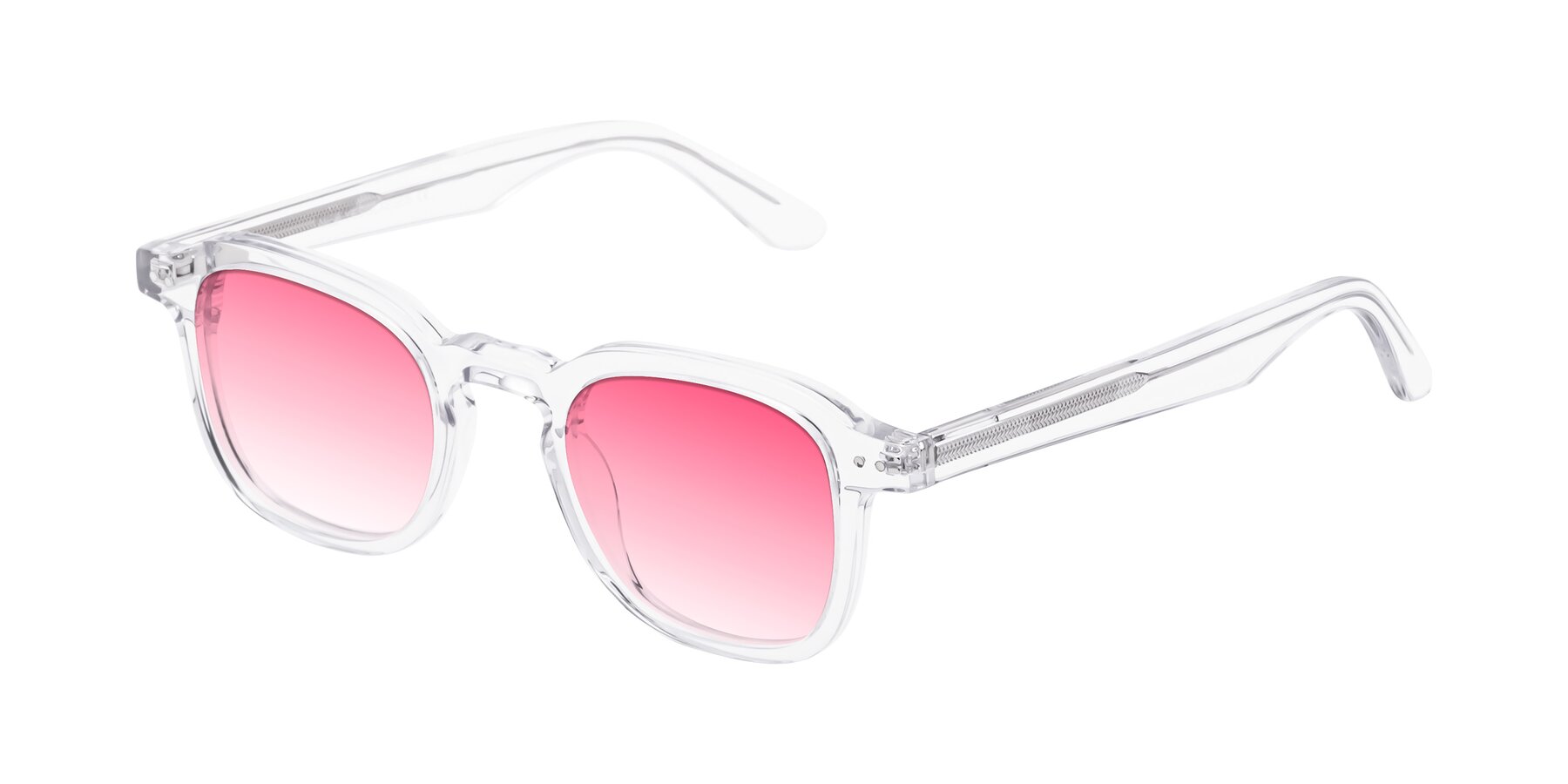 Angle of Nice in Clear with Pink Gradient Lenses