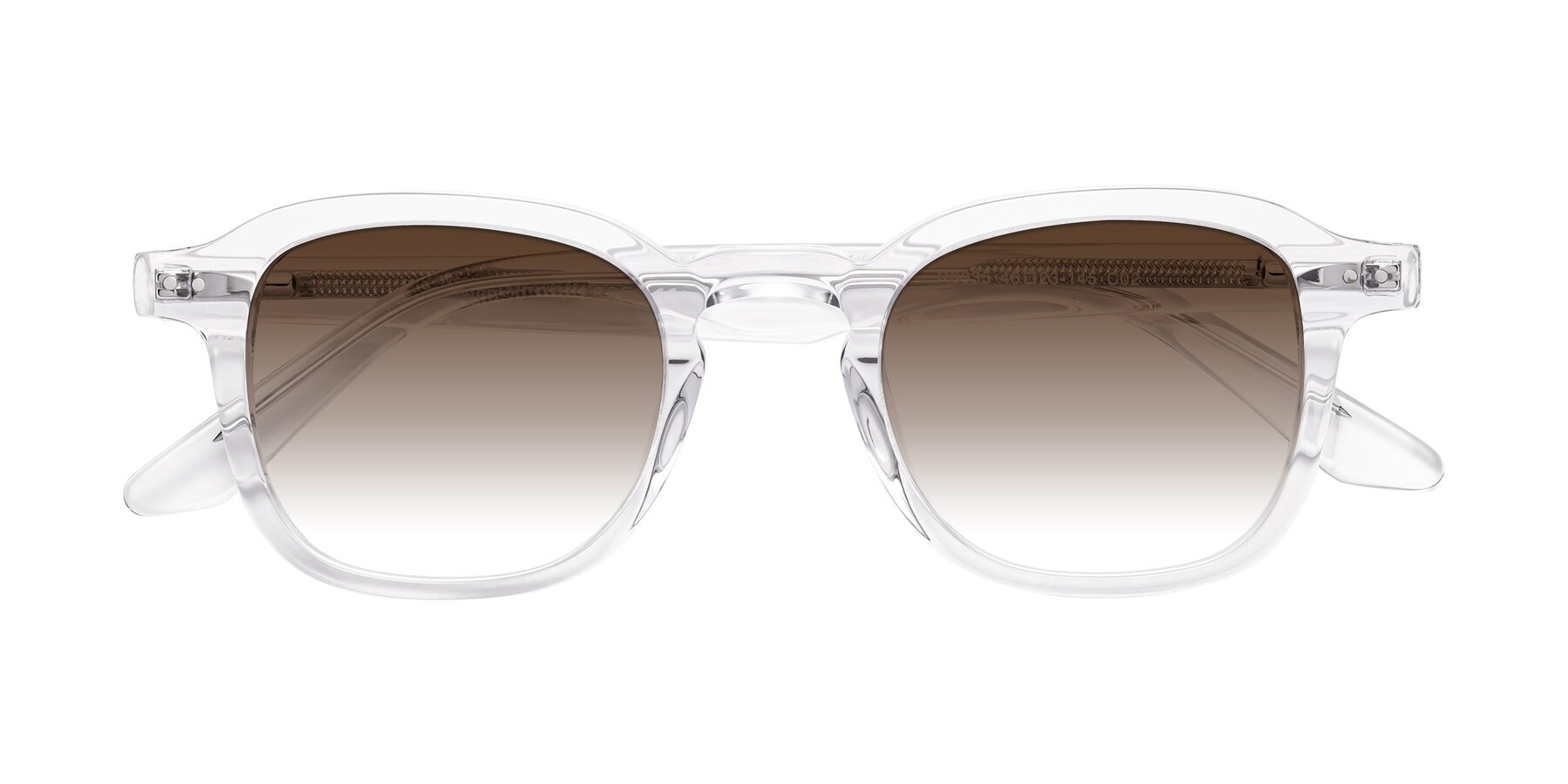 Folded Front of Nice in Clear with Brown Gradient Lenses