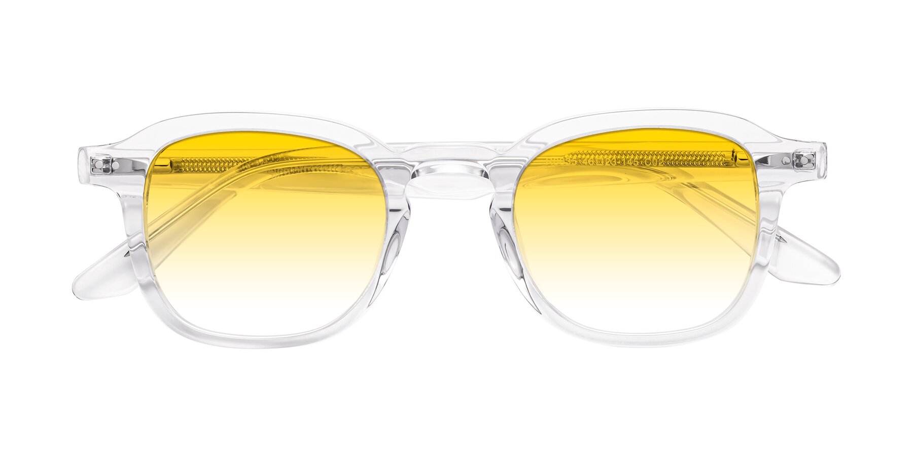 Folded Front of Nice in Clear with Yellow Gradient Lenses