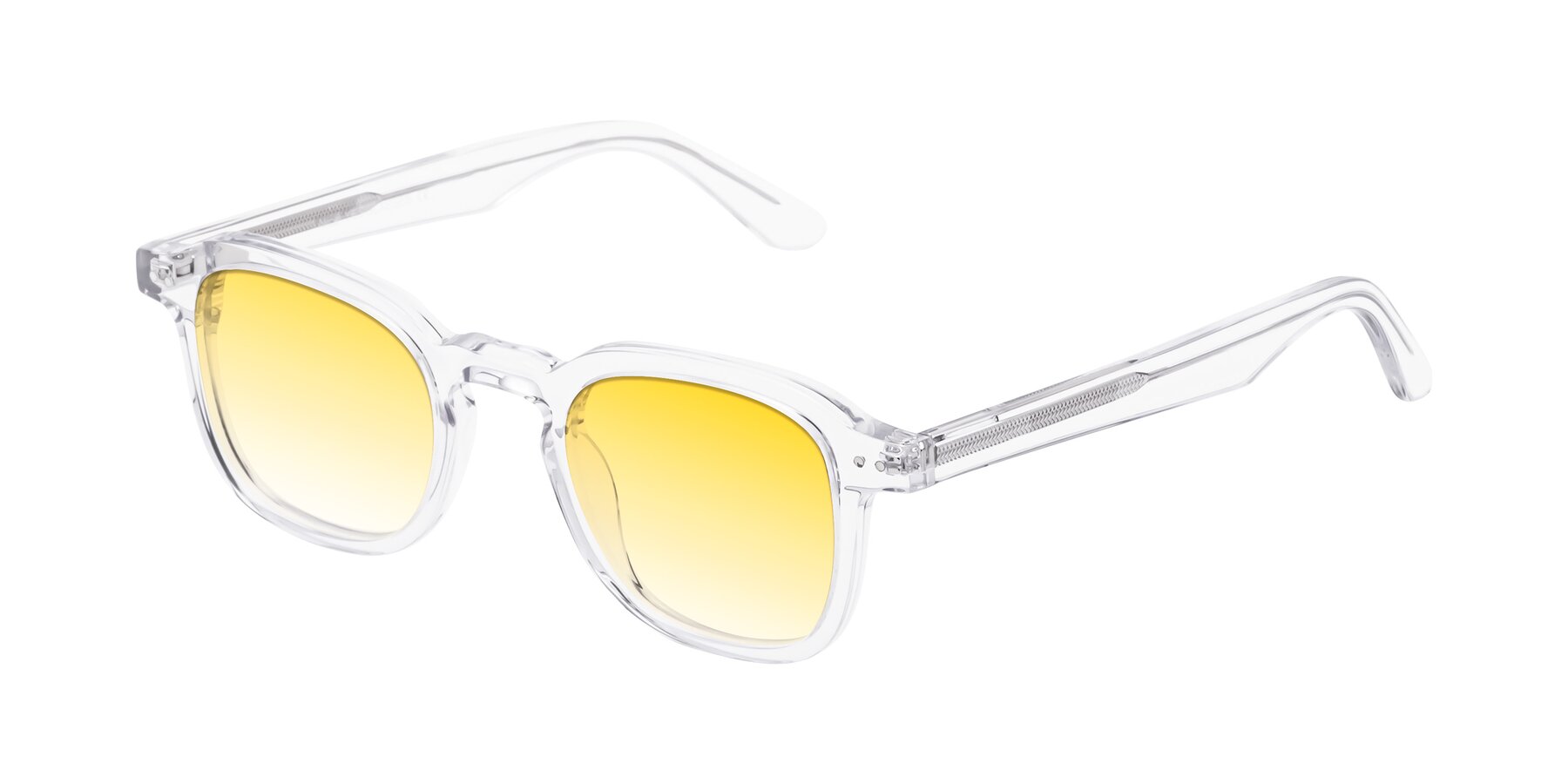 Angle of Nice in Clear with Yellow Gradient Lenses