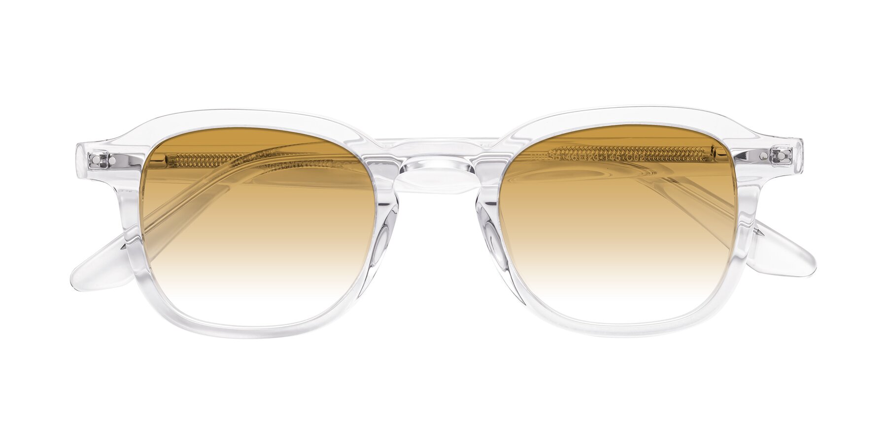 Folded Front of Nice in Clear with Champagne Gradient Lenses