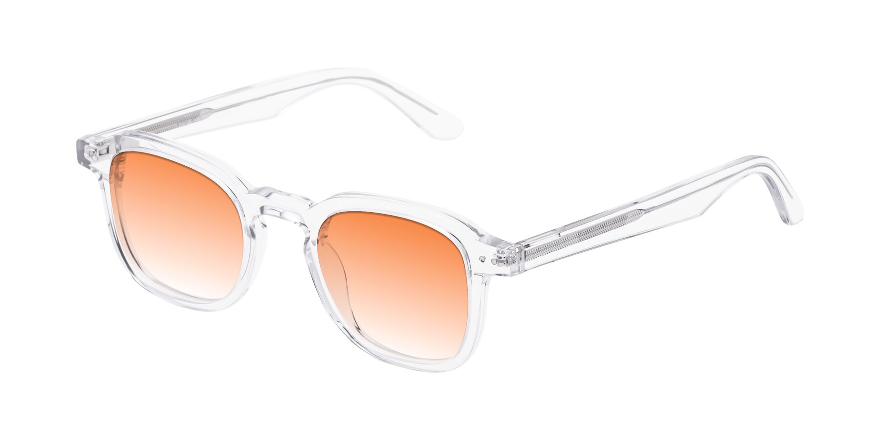 Angle of Nice in Clear with Orange Gradient Lenses