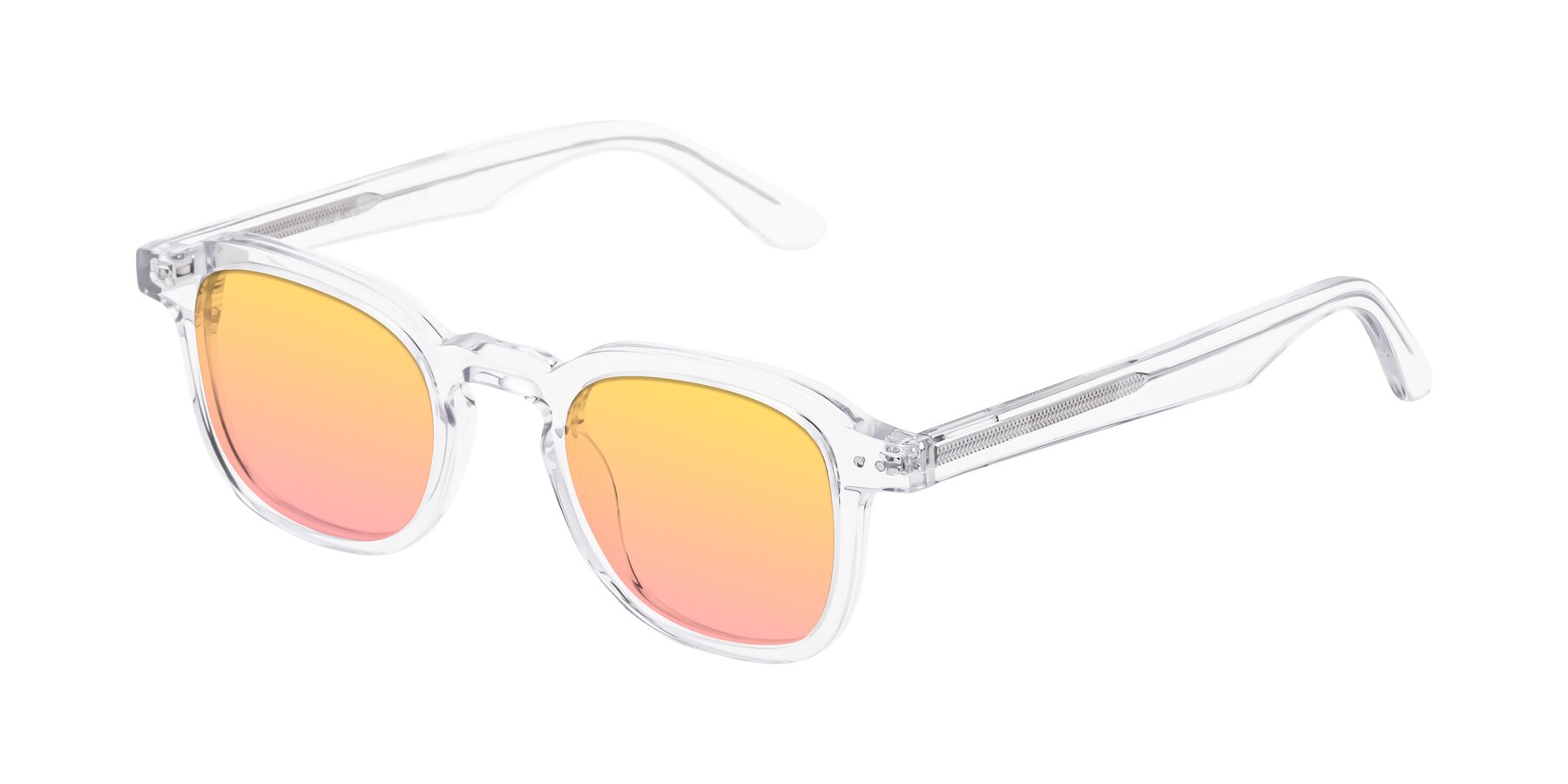 Angle of Nice in Clear with Yellow / Pink Gradient Lenses