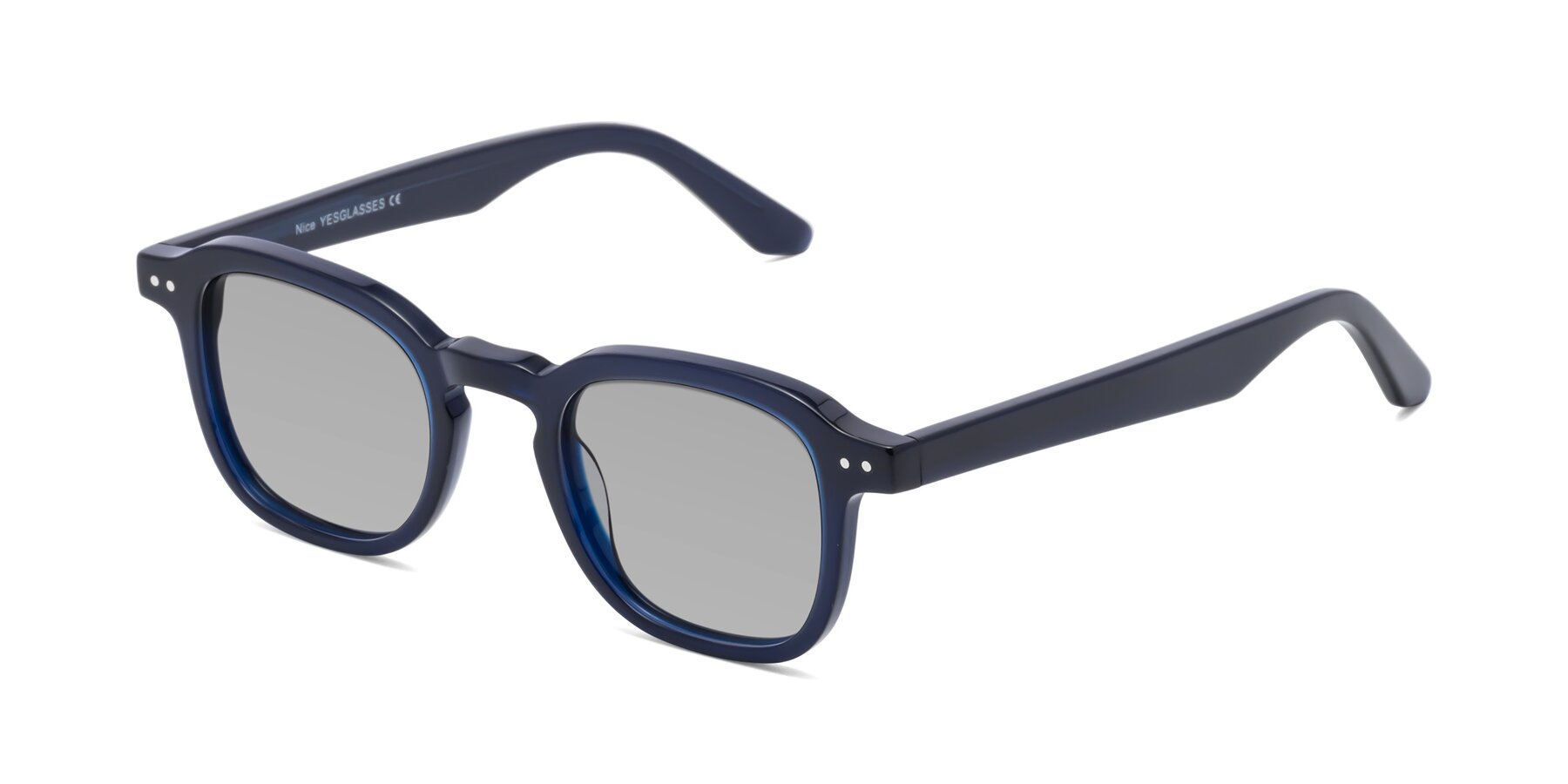 Angle of Nice in Deep Blue with Light Gray Tinted Lenses
