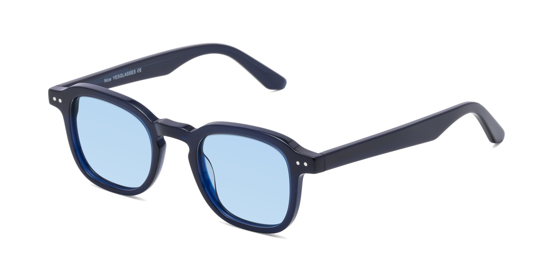 Angle of Nice in Deep Blue with Light Blue Tinted Lenses