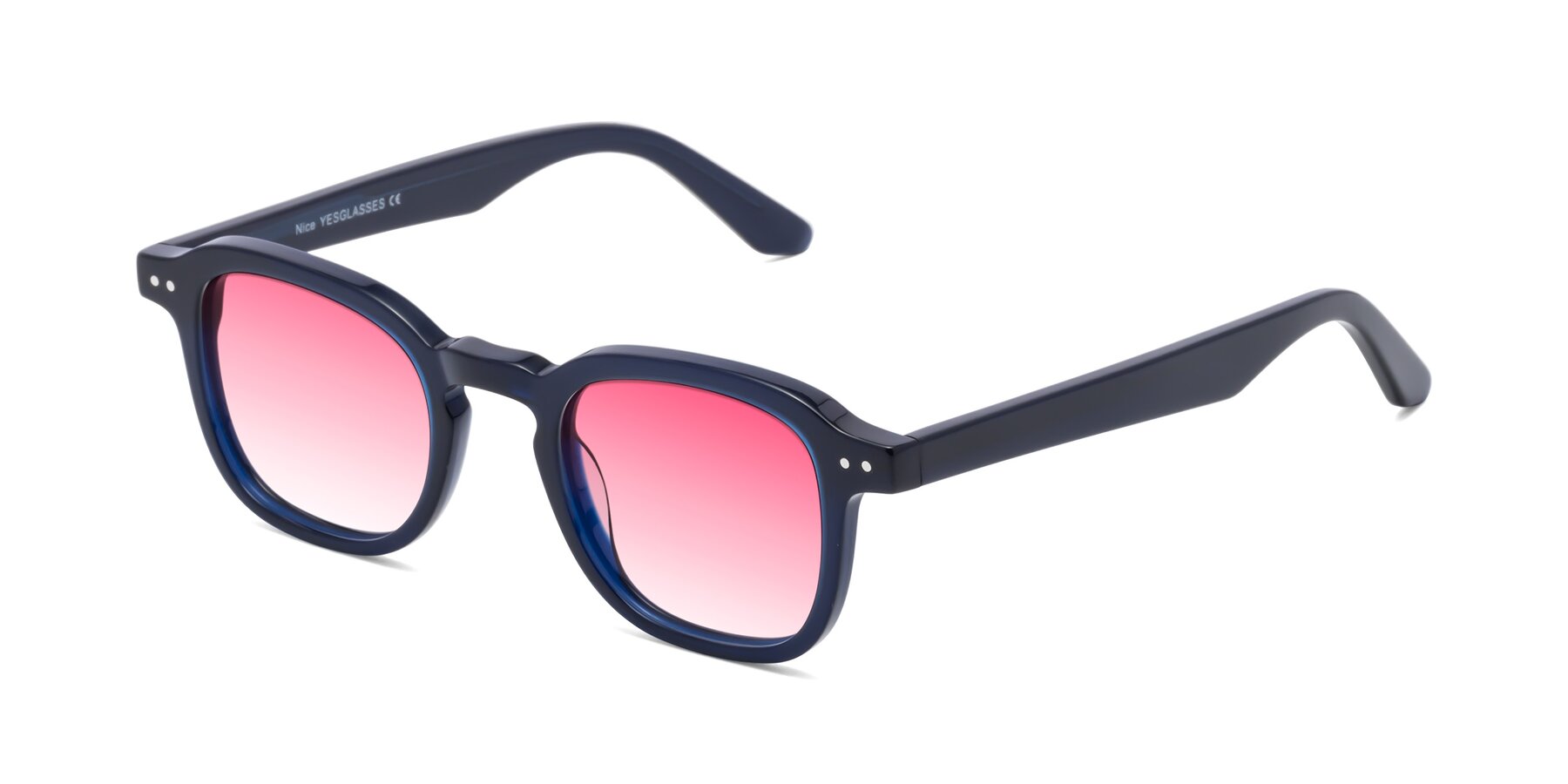 Angle of Nice in Deep Blue with Pink Gradient Lenses