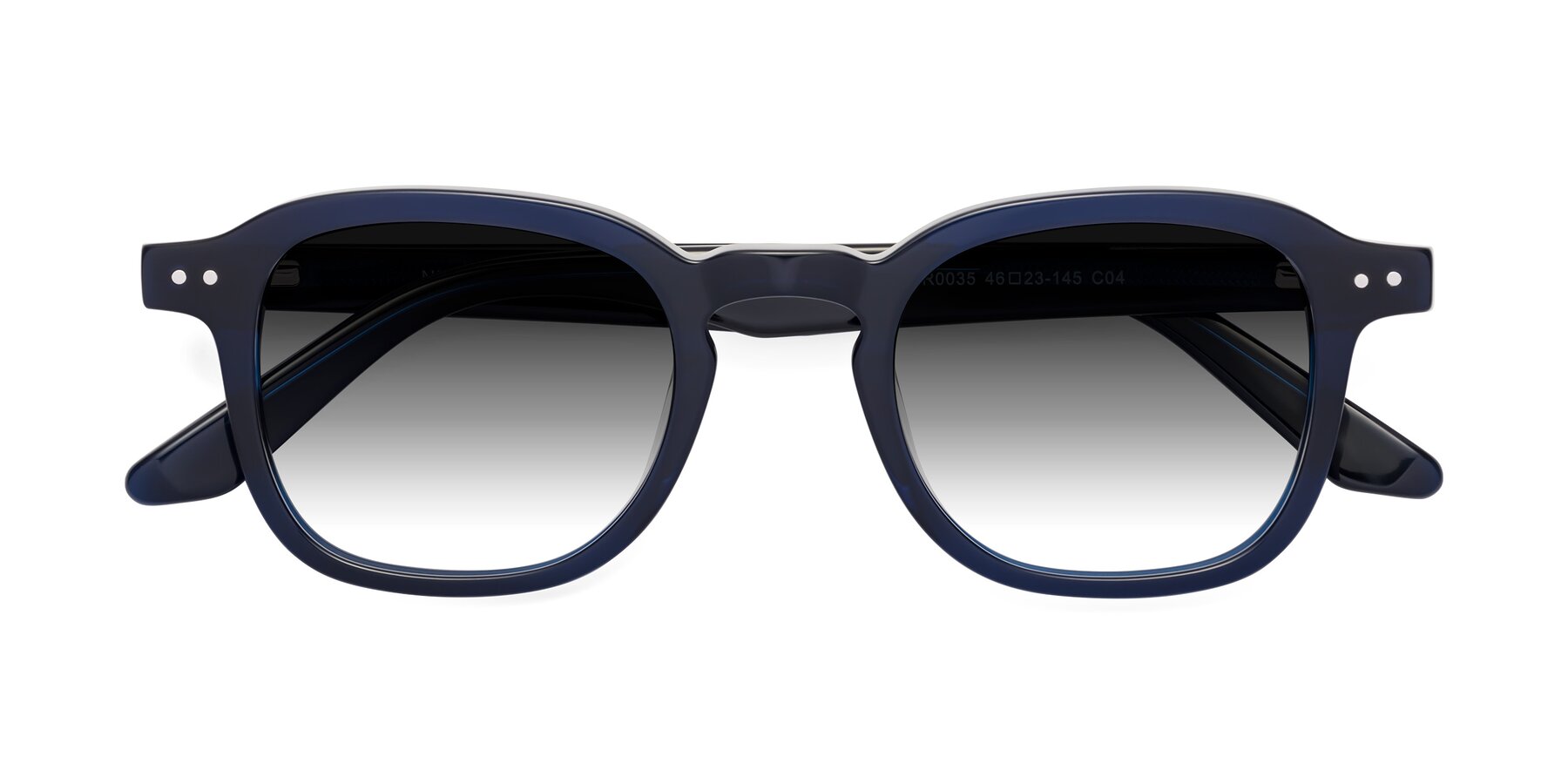 Folded Front of Nice in Deep Blue with Gray Gradient Lenses