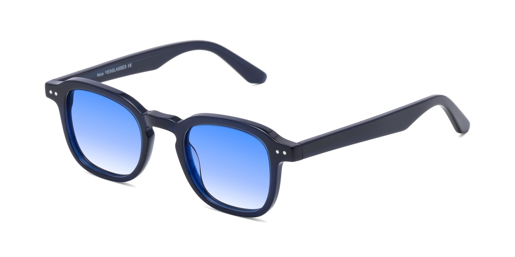 Angle of Nice in Deep Blue with Blue Gradient Lenses