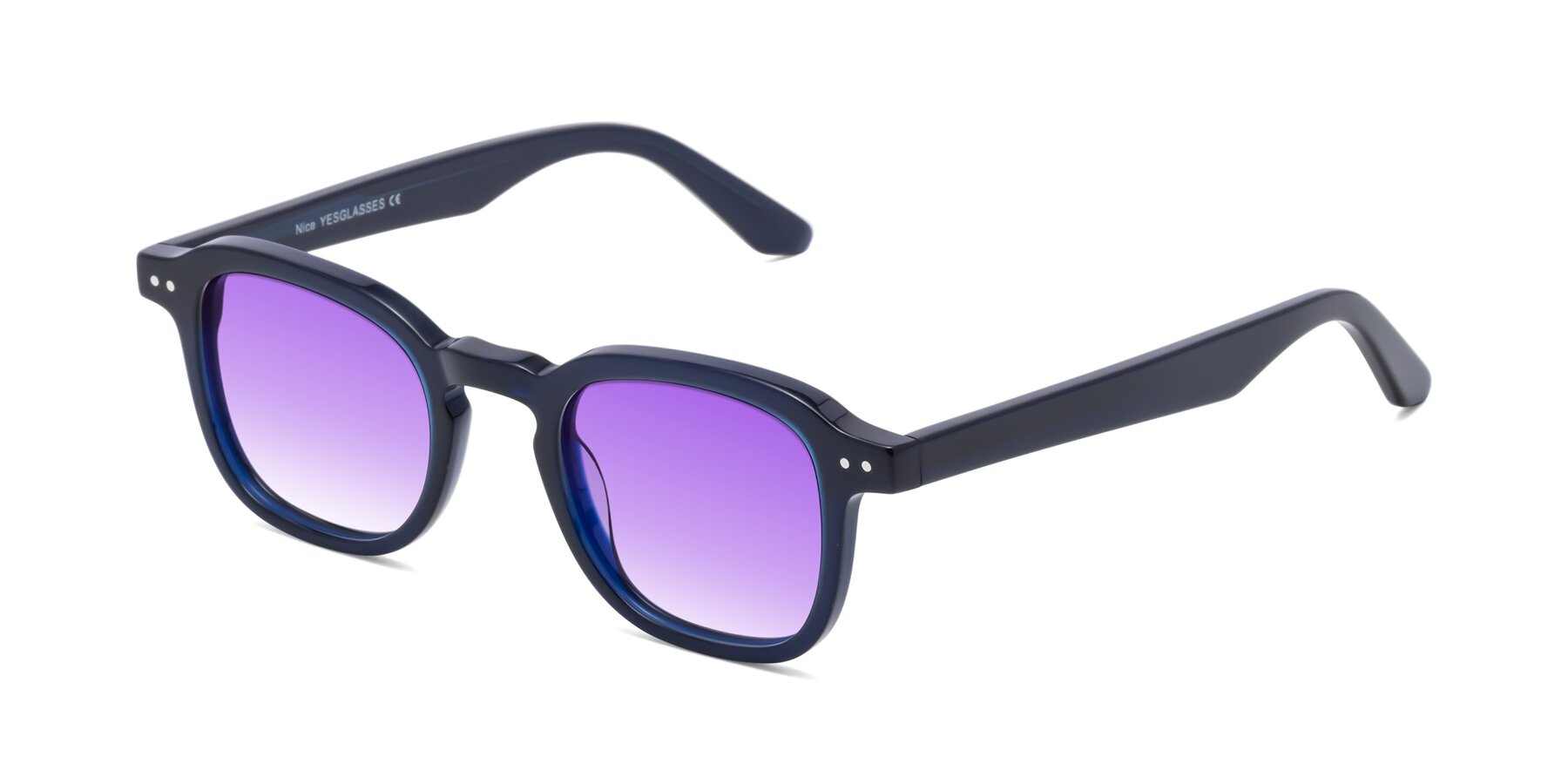 Angle of Nice in Deep Blue with Purple Gradient Lenses