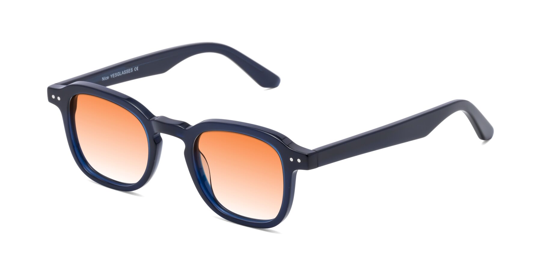 Angle of Nice in Deep Blue with Orange Gradient Lenses