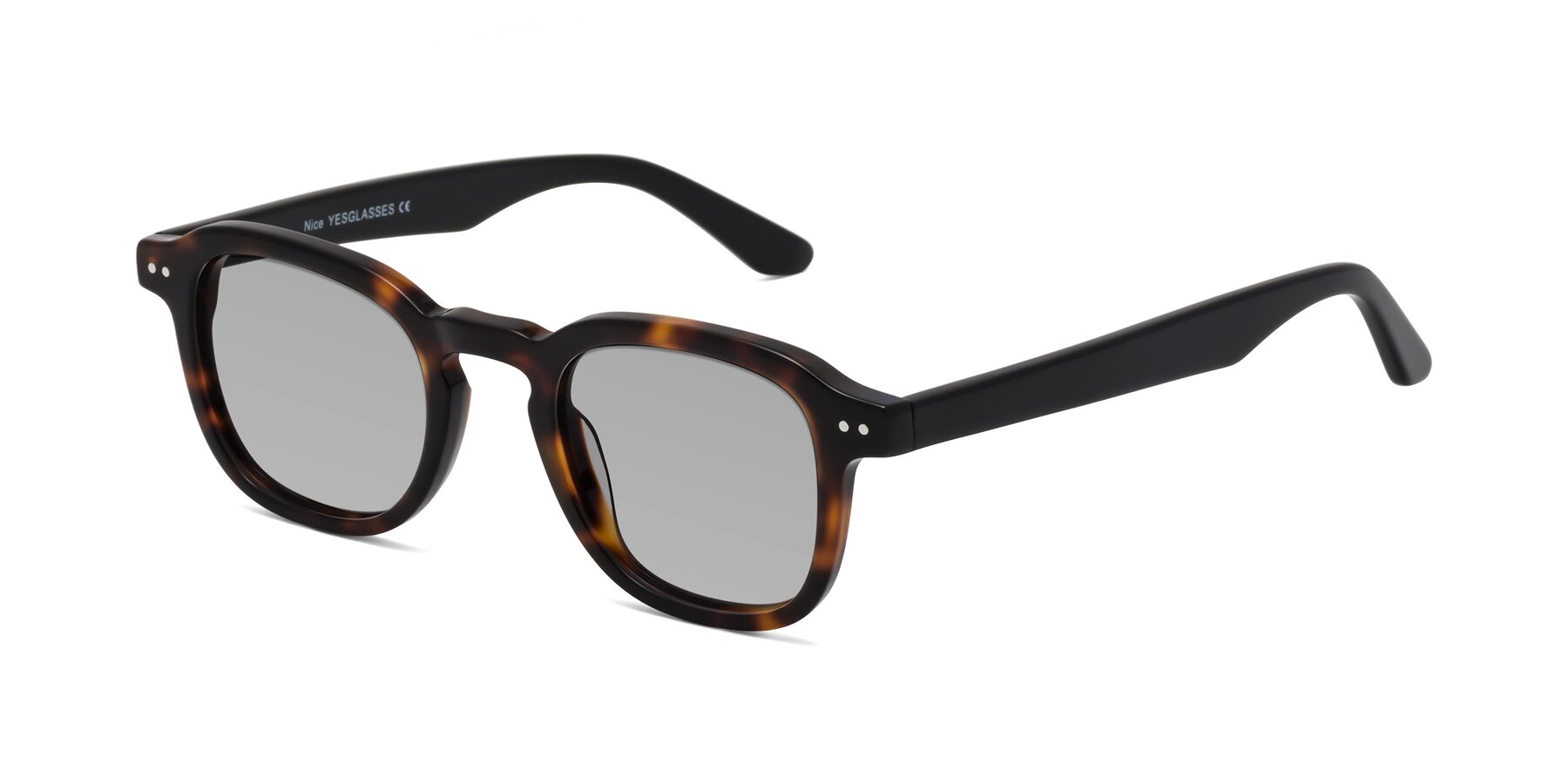 Angle of Nice in Tortoise-Black with Light Gray Tinted Lenses