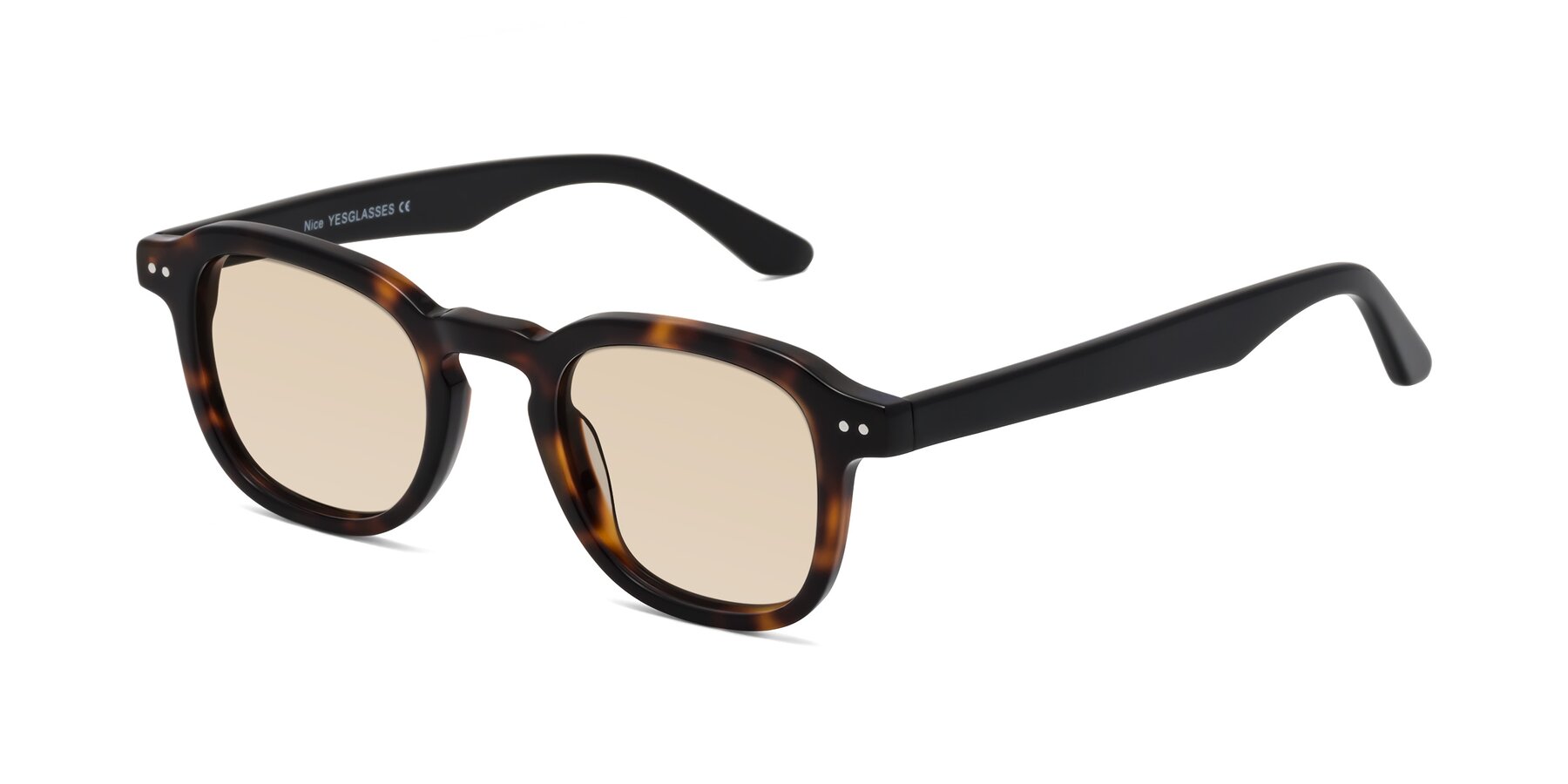 Angle of Nice in Tortoise-Black with Light Brown Tinted Lenses