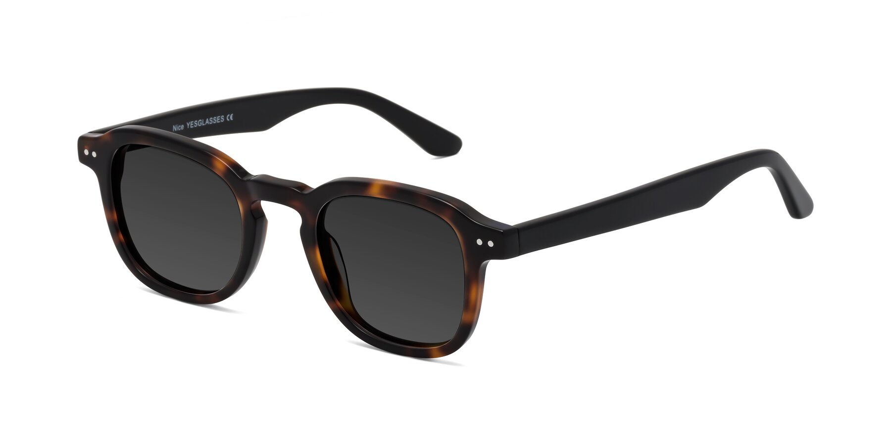 Angle of Nice in Tortoise-Black with Gray Tinted Lenses