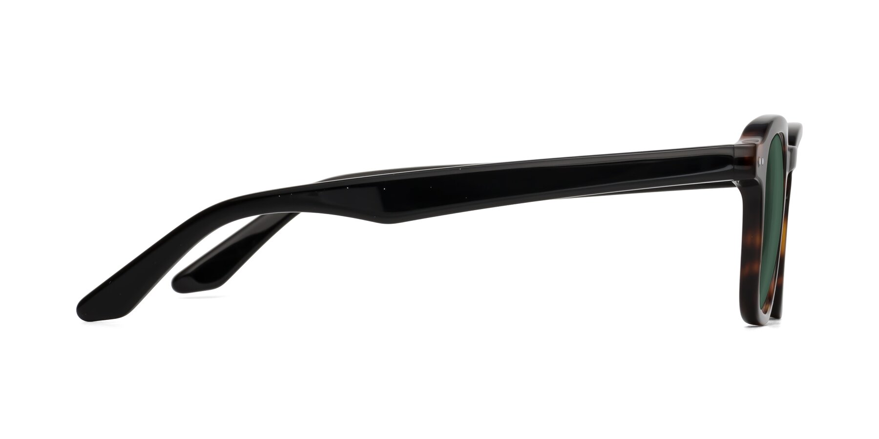 Side of Nice in Tortoise-Black with Green Polarized Lenses