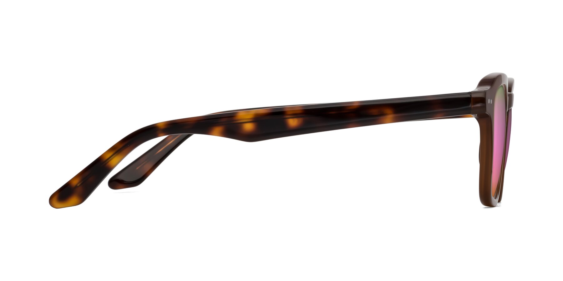 Side of Nice in Brown-Tortoise with Pink Mirrored Lenses