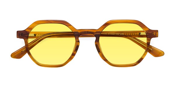 Front of Lucian in Striped Amber