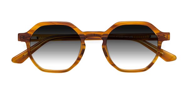 Front of Lucian in Striped Amber