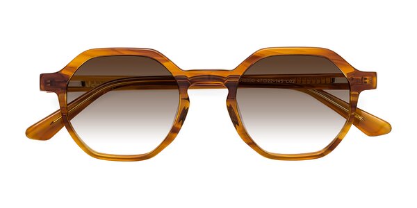 Front of Lucian in Striped Amber