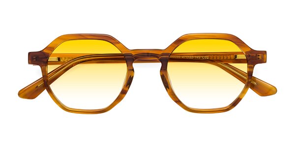 Front of Lucian in Striped Amber