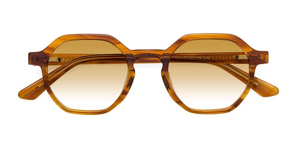 Front of Lucian in Striped Amber