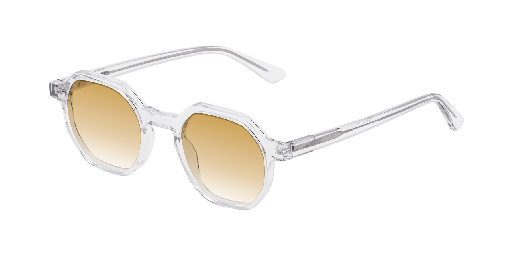 Angle of Lucian in Clear with Champagne Gradient Lenses