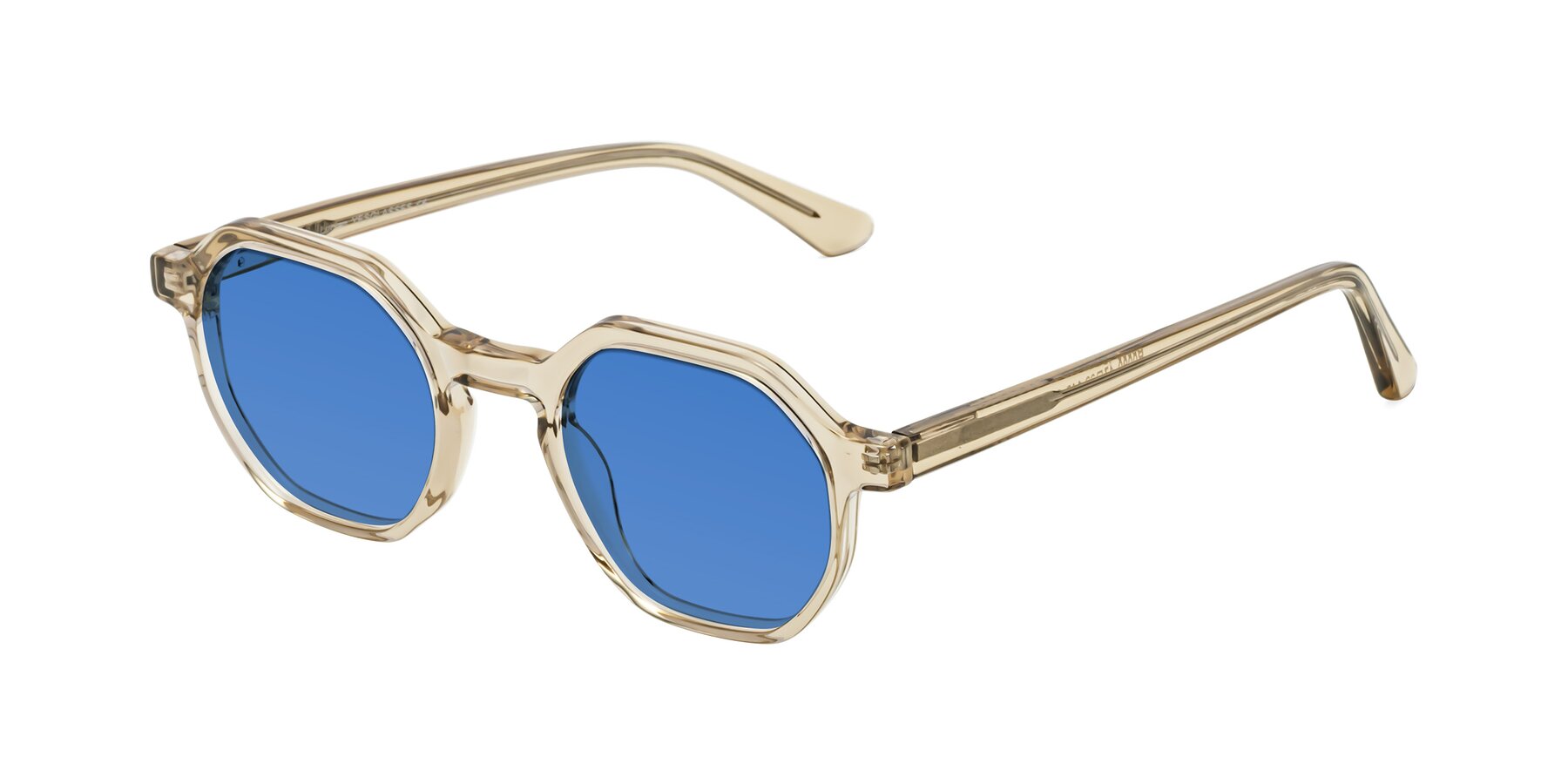 Angle of Lucian in Champagne with Blue Tinted Lenses