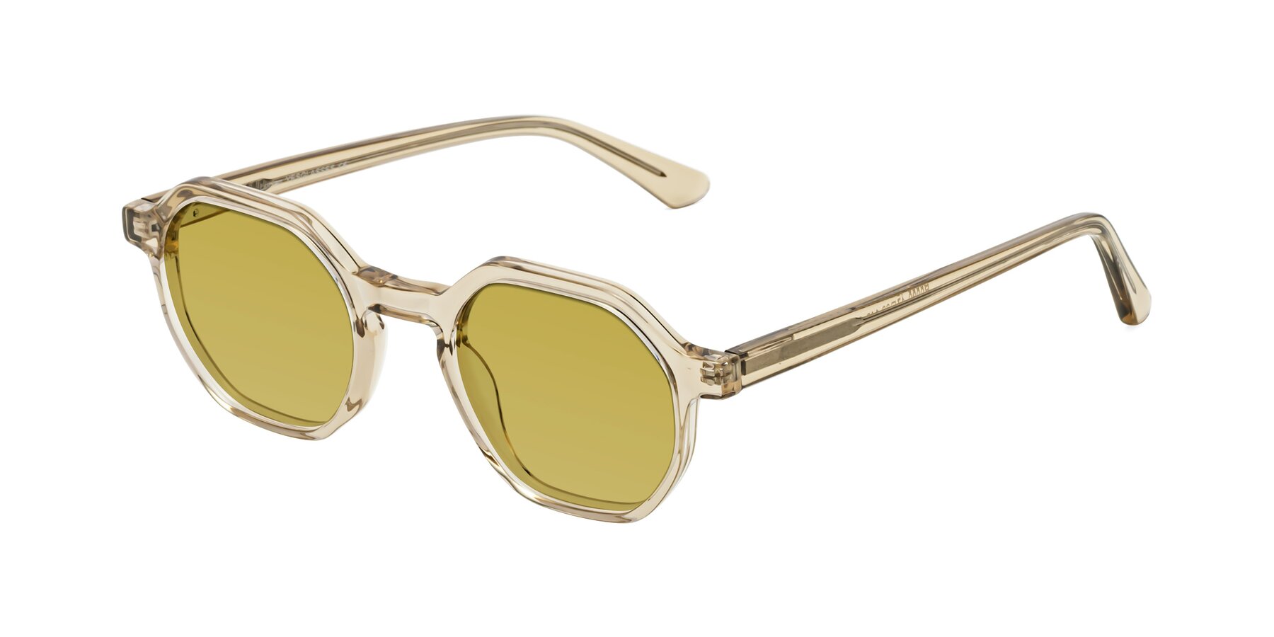 Angle of Lucian in Champagne with Champagne Tinted Lenses