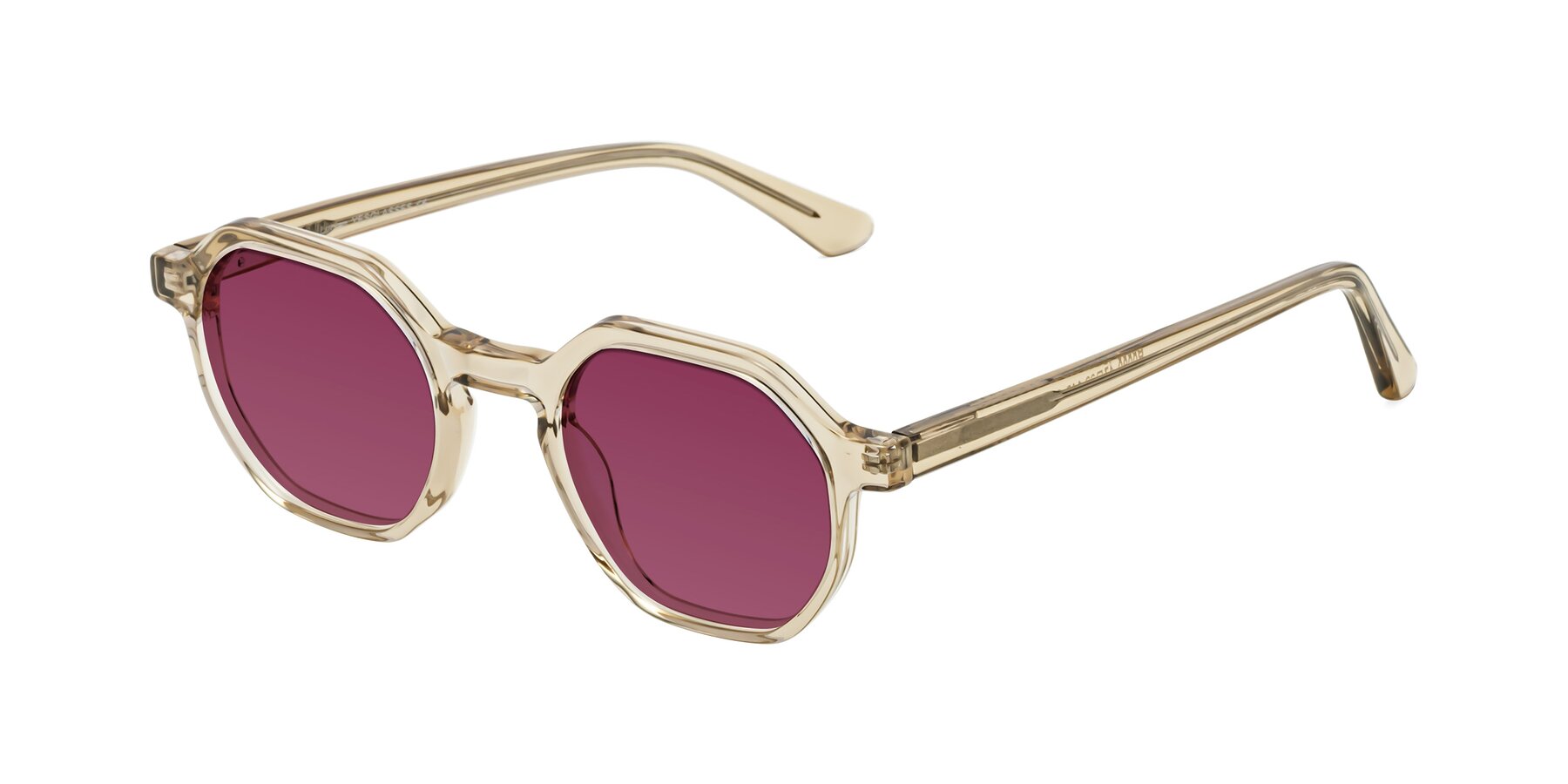 Angle of Lucian in Champagne with Wine Tinted Lenses