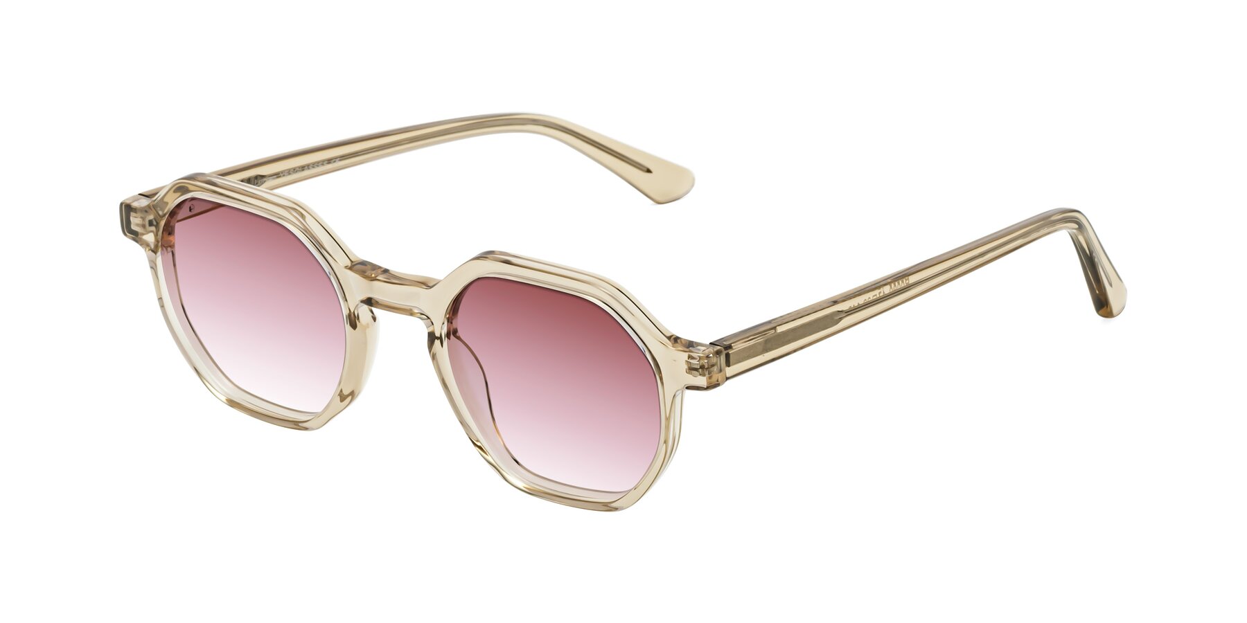 Angle of Lucian in Champagne with Garnet Gradient Lenses