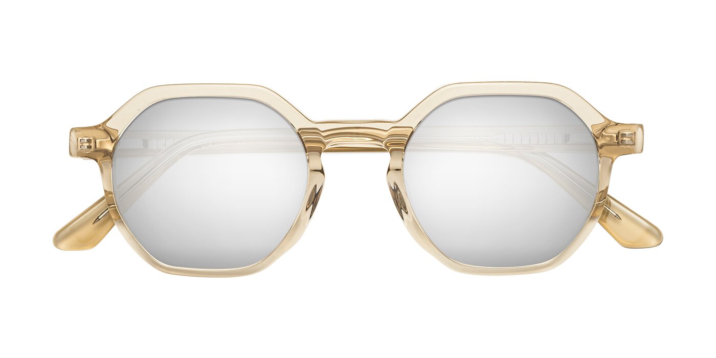 Lucian - Champagne Flash Mirrored Sunglasses